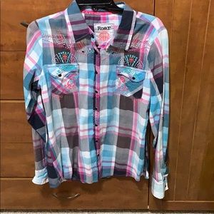 ROAR button down shirt